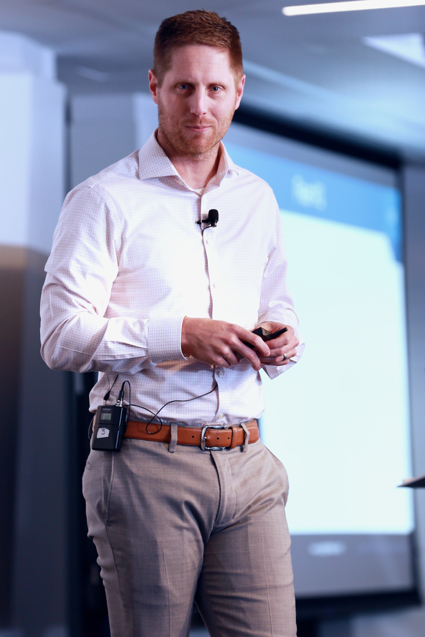 Photo of Ryan presenting at Business Agility Conference 2022